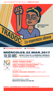 #MiércolesRosa, Presentación del libro "TRADOC: la esperanza obrera"